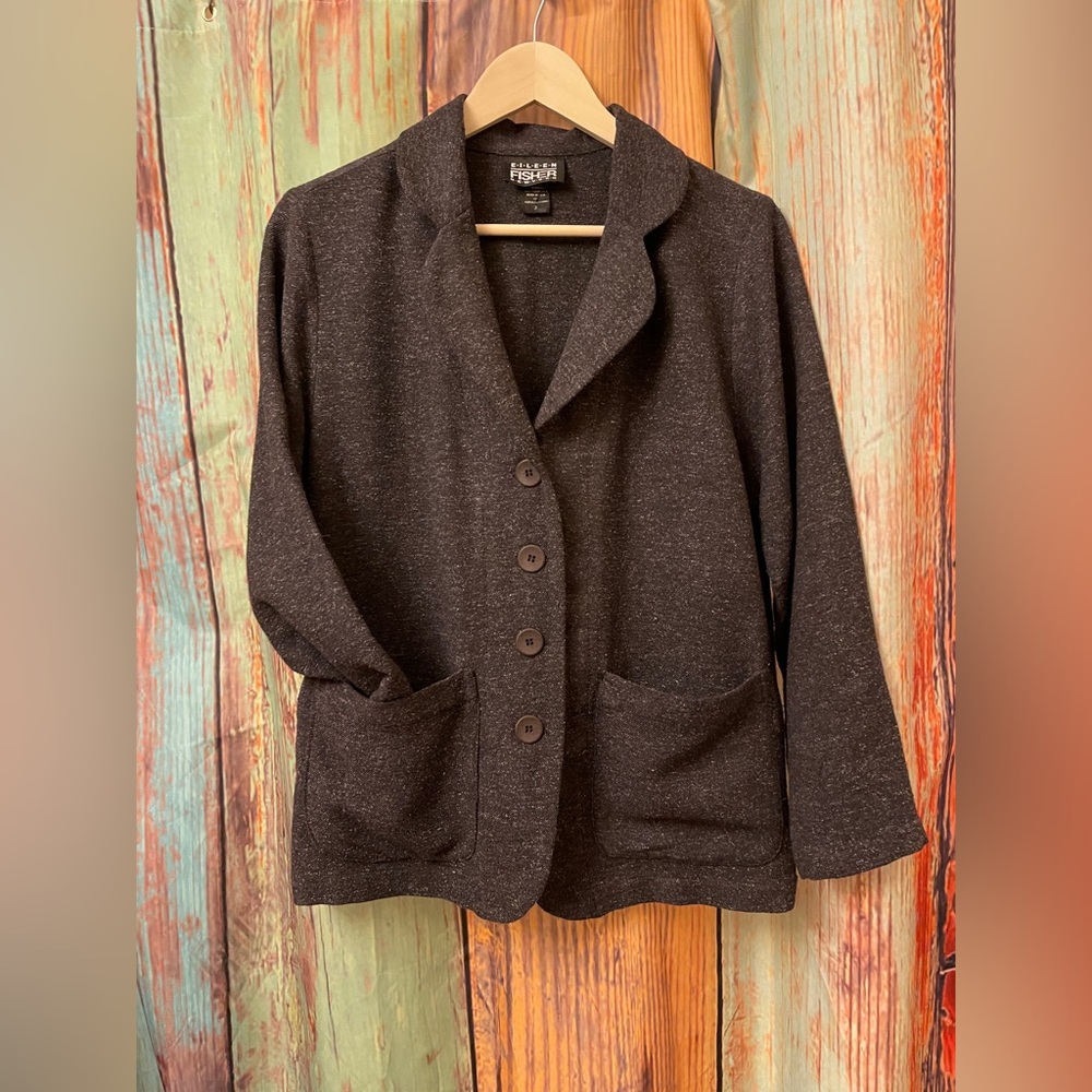 Sz. 0 (XS) Eileen Fisher Grey Blazer